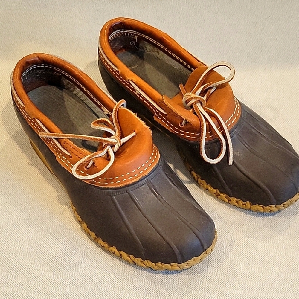 L.L. Bean Brown and Tan Women's Duck Shoes, Size 7